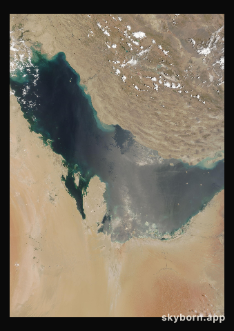 The Earth on 31 July 2007 · Persian Gulf