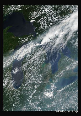 The Earth on 2 August 2007 · Great Lakes