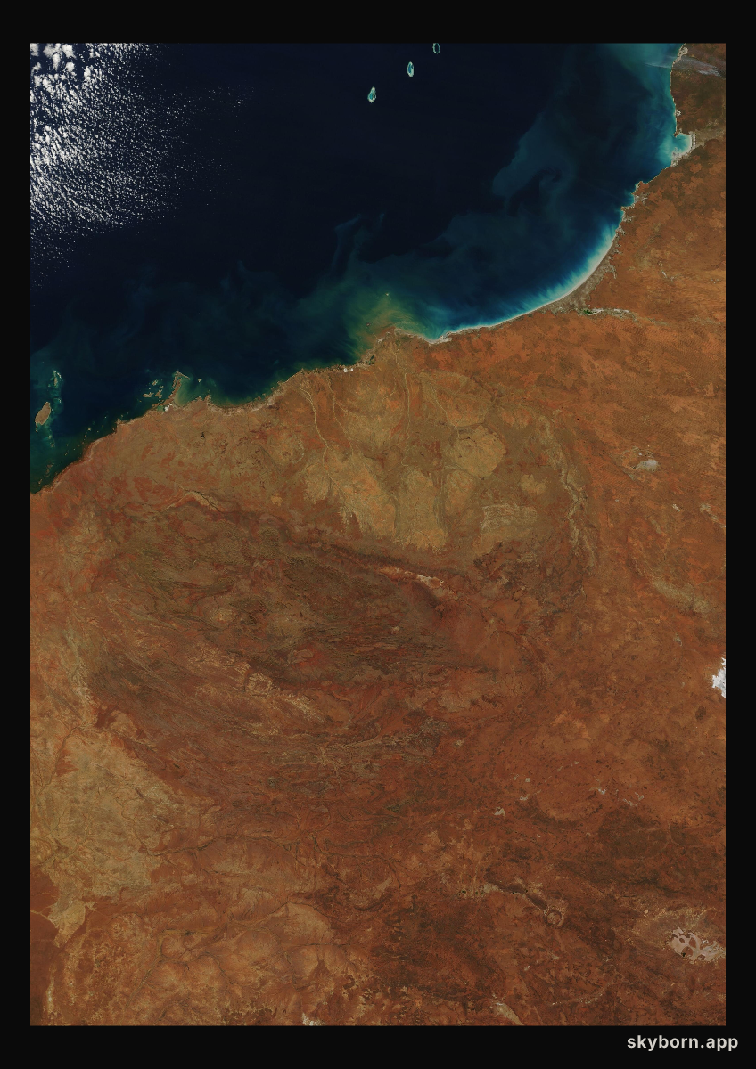 The Earth on 4 August 2007 · Pilbara, Western Australia