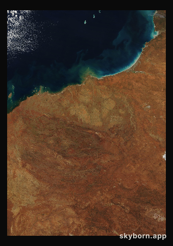 The Earth on 4 August 2007 · Pilbara, Western Australia