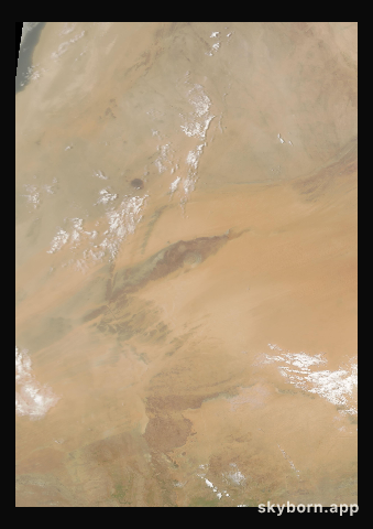 The Earth on 5 August 2007 · Eye of the Sahara, Mauritania