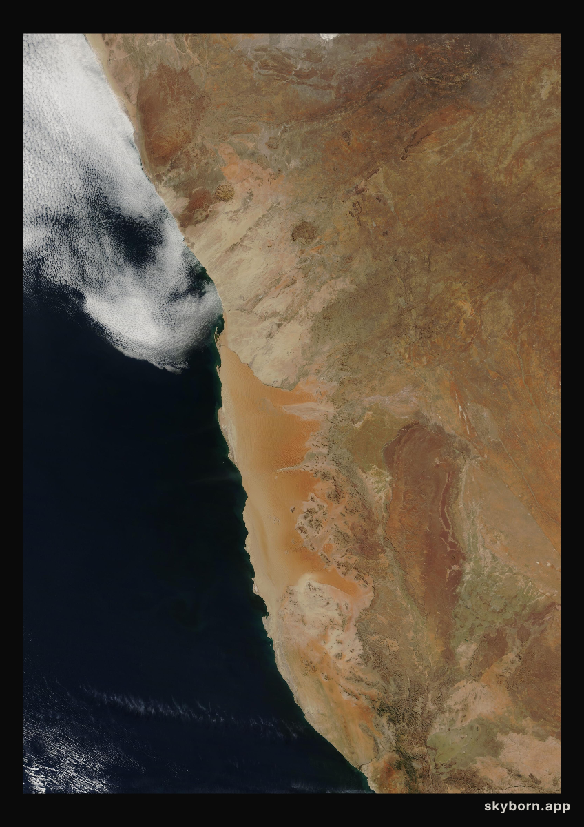The Earth on 16 August 2007 · Namib Desert