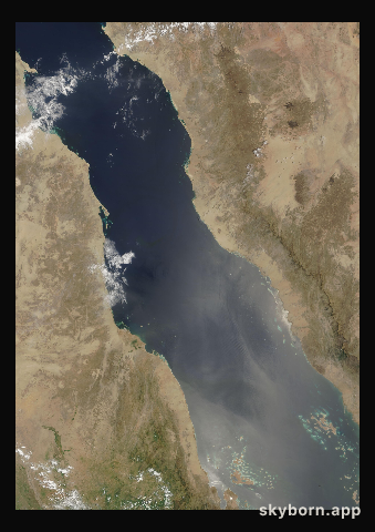 The Earth on 17 August 2007 · Red Sea