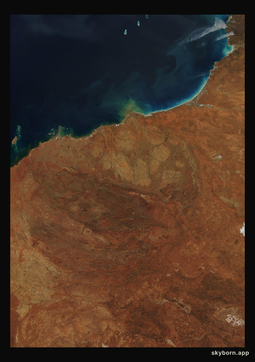The Earth on 18 August 2007 · Pilbara, Western Australia