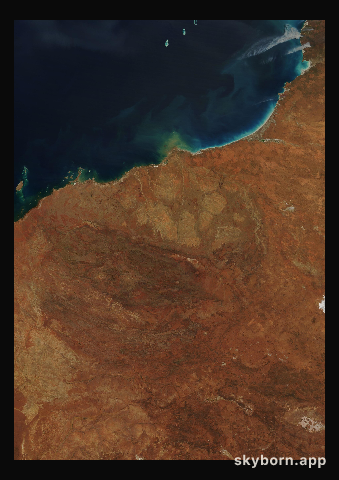 The Earth on 18 August 2007 · Pilbara, Western Australia