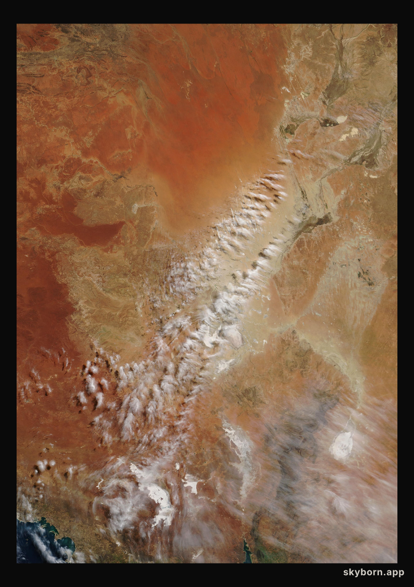 The Earth on 21 August 2007 · Lake Eyre, Australia