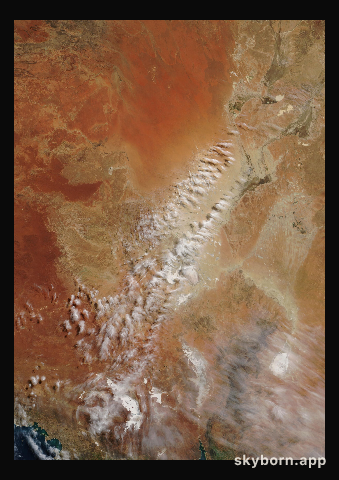 The Earth on 21 August 2007 · Lake Eyre, Australia