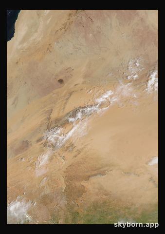 The Earth on 22 August 2007 · Eye of the Sahara, Mauritania