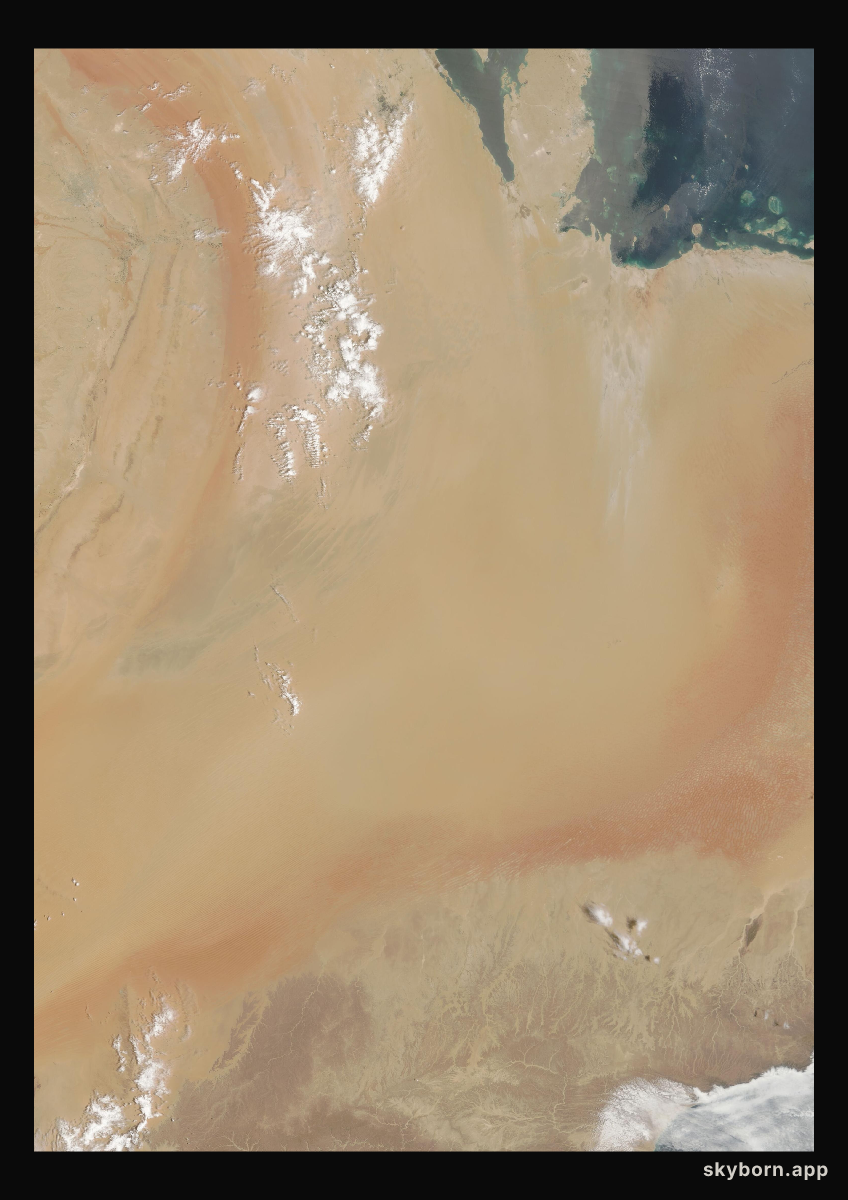The Earth on 23 August 2007 · Empty Quarter, Arabia