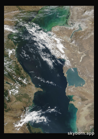 The Earth on 26 August 2007 · Caspian Sea