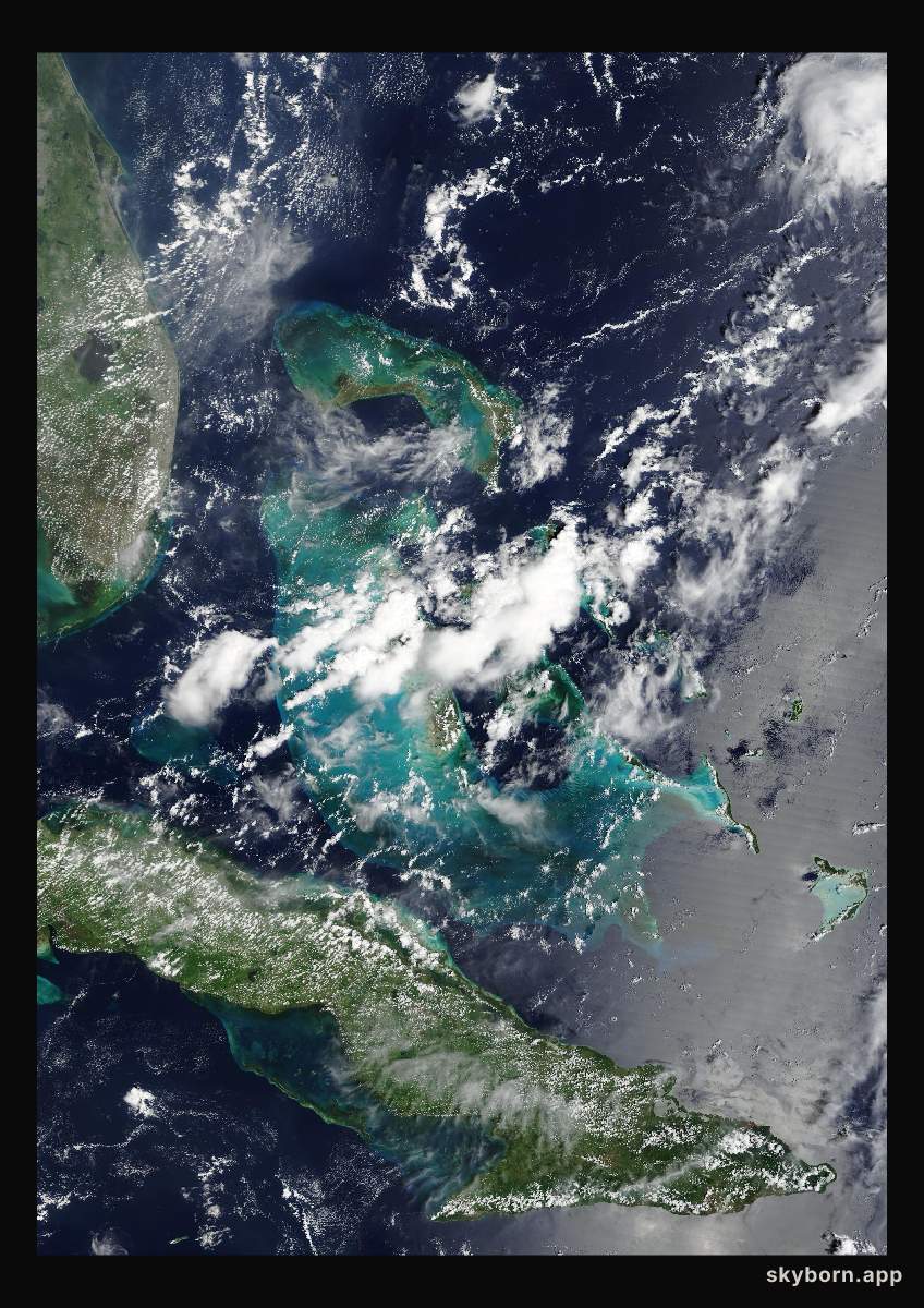 The Earth on 30 August 2007 · Bahamas