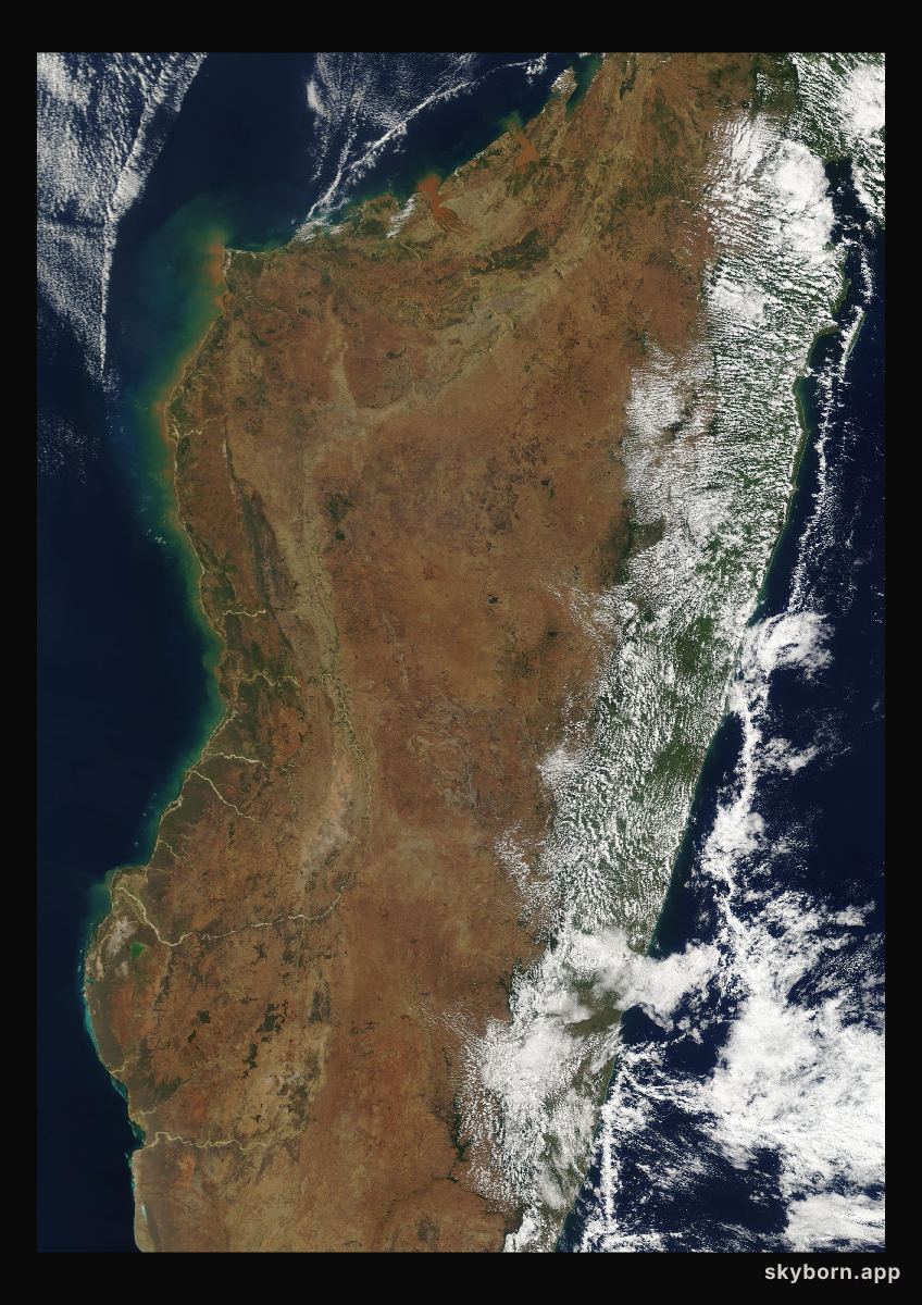 The Earth on 31 August 2007 · Madagascar