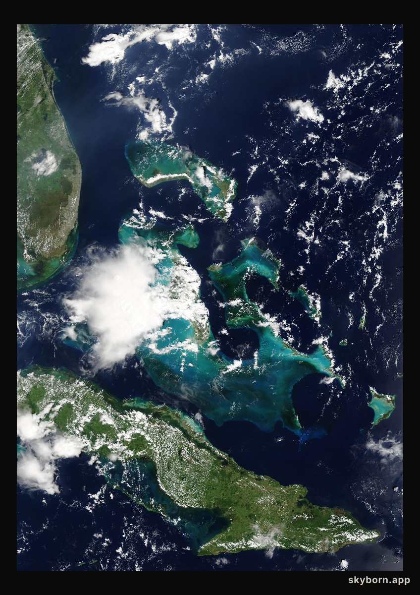 The Earth on 1 September 2007 · Bahamas