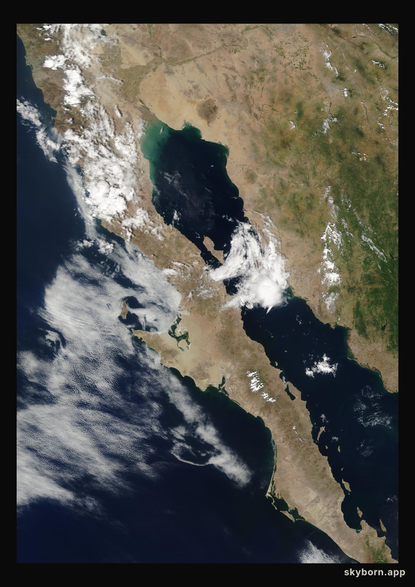 The Earth on 2 September 2007 · Baja California