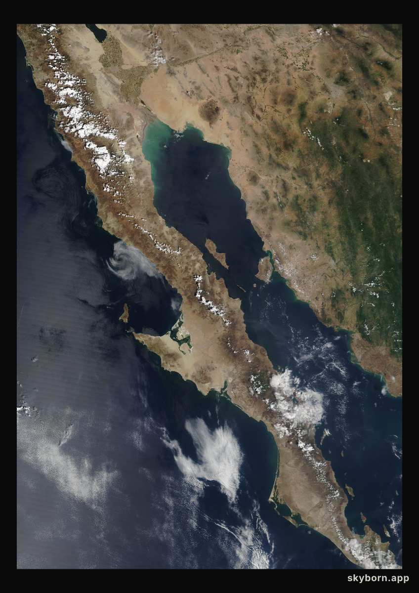 The Earth on 3 September 2007 · Baja California