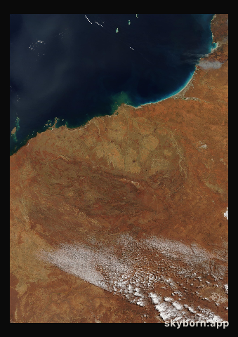 The Earth on 5 September 2007 · Pilbara, Western Australia