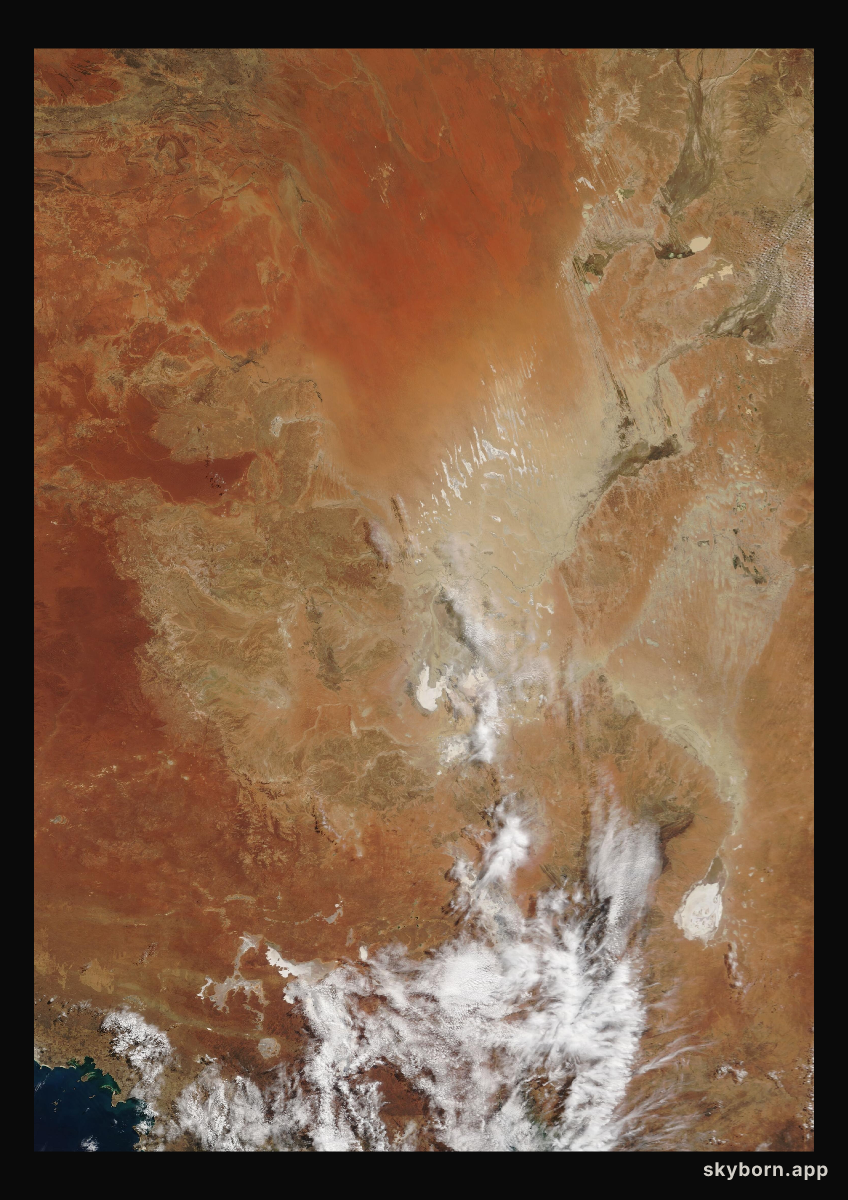 The Earth on 6 September 2007 · Lake Eyre, Australia