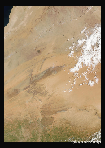 The Earth on 11 September 2007 · Eye of the Sahara, Mauritania