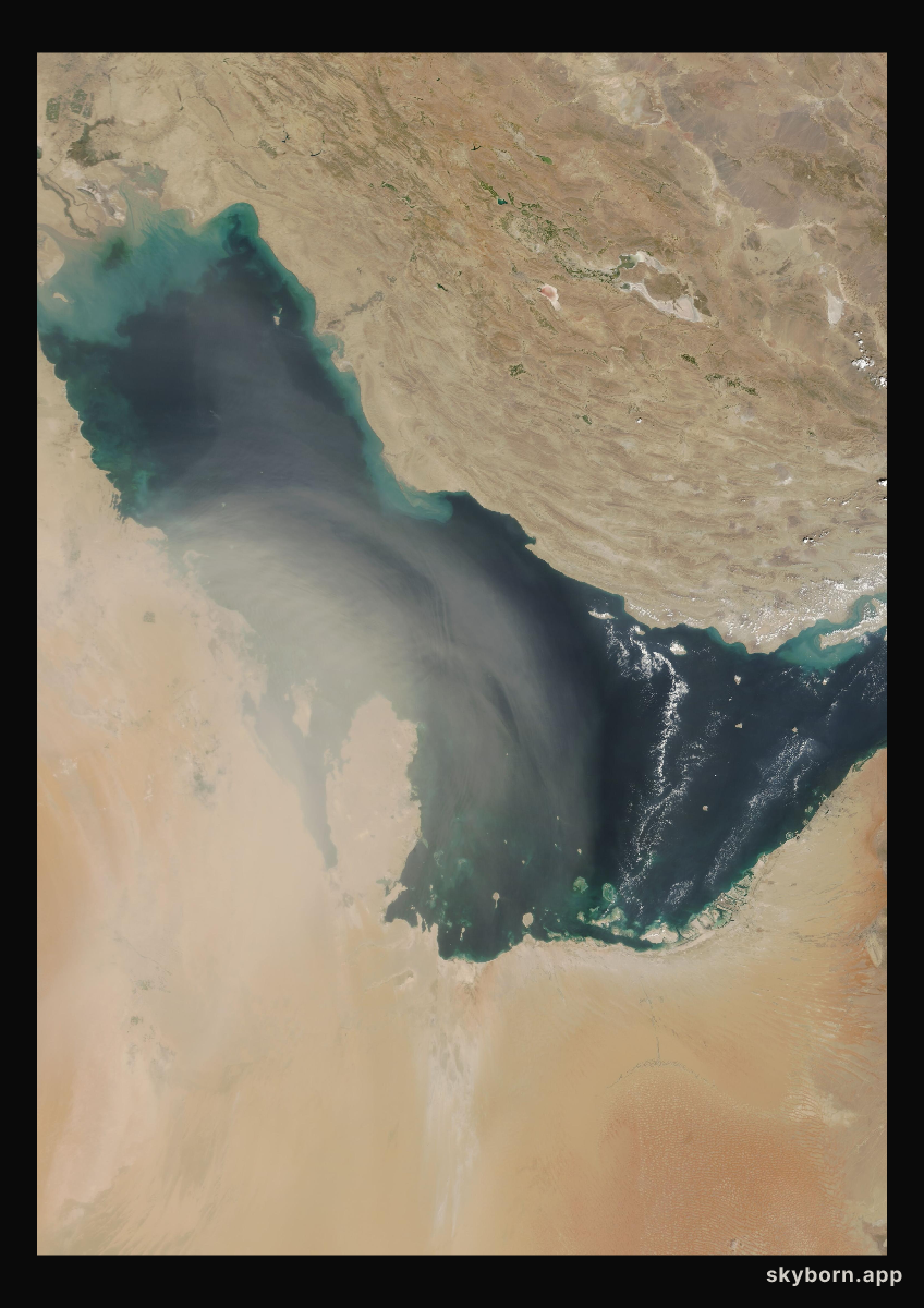 The Earth on 12 September 2007 · Persian Gulf