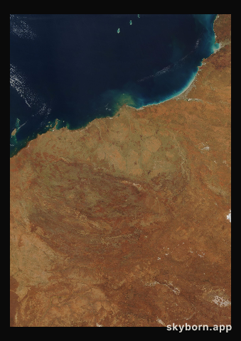 The Earth on 16 September 2007 · Pilbara, Western Australia