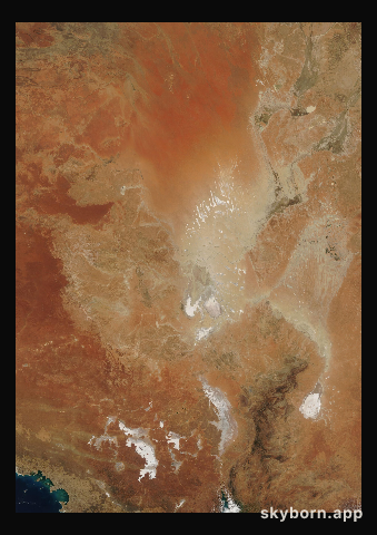 The Earth on 17 September 2007 · Lake Eyre, Australia