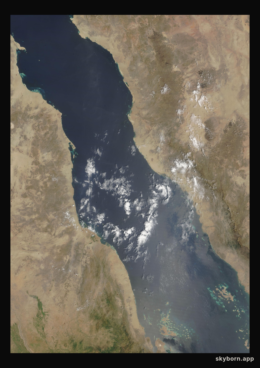 The Earth on 18 September 2007 · Red Sea