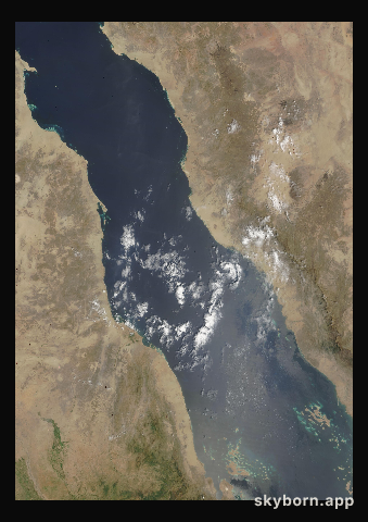 The Earth on 18 September 2007 · Red Sea