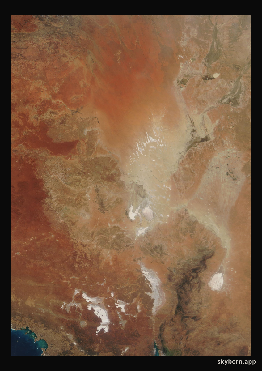 The Earth on 20 September 2007 · Lake Eyre, Australia