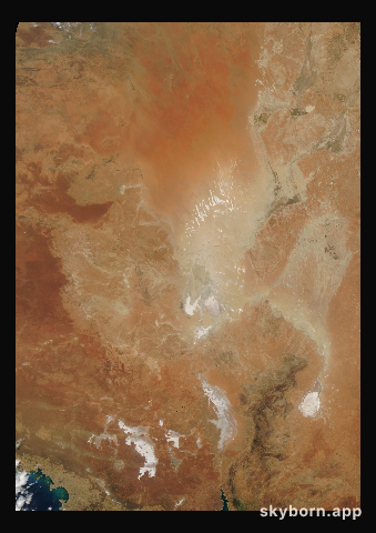 The Earth on 21 September 2007 · Lake Eyre, Australia