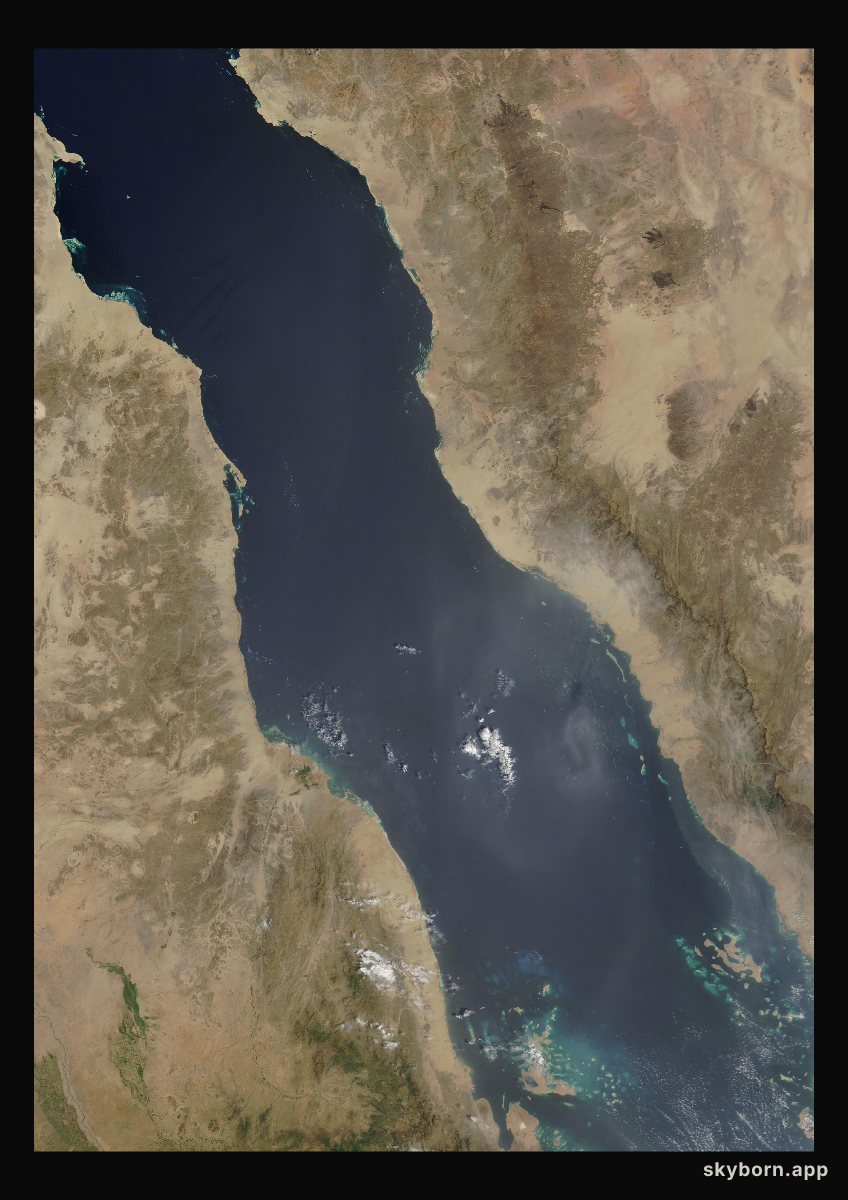 The Earth on 25 September 2007 · Red Sea