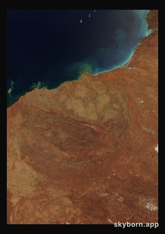 The Earth on 28 September 2007 · Pilbara, Western Australia
