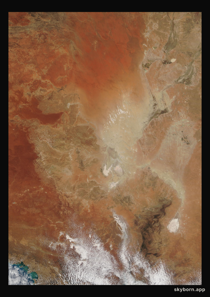 The Earth on 29 September 2007 · Lake Eyre, Australia