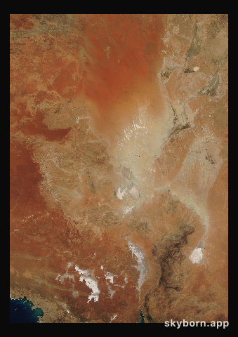 The Earth on 1 October 2007 · Lake Eyre, Australia