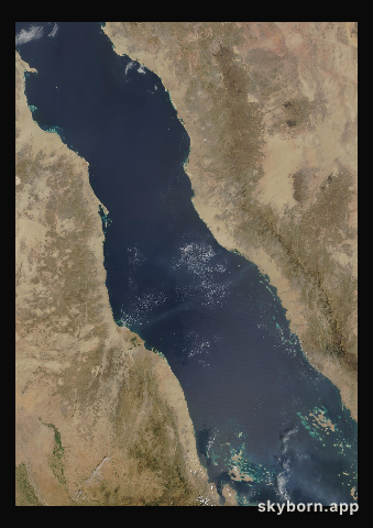 The Earth on 4 October 2007 · Red Sea