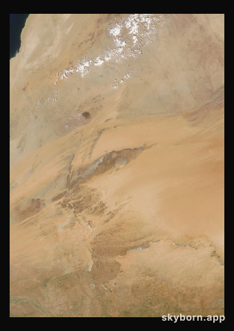The Earth on 6 October 2007 · Eye of the Sahara, Mauritania
