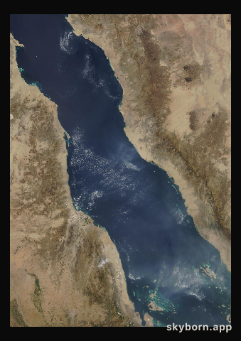 The Earth on 9 October 2007 · Red Sea