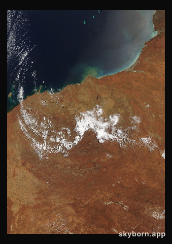 The Earth on 14 October 2007 · Pilbara, Western Australia