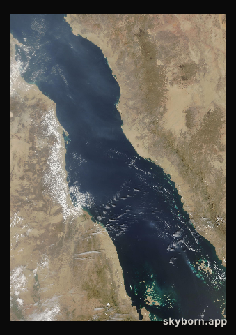 The Earth on 15 October 2007 · Red Sea