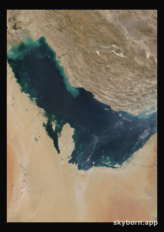 The Earth on 17 October 2007 · Persian Gulf