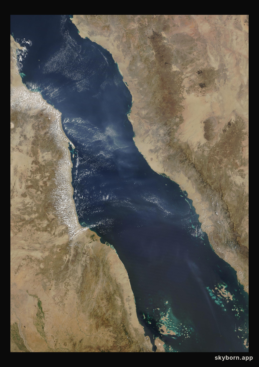 The Earth on 20 October 2007 · Red Sea