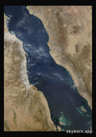 The Earth on 20 October 2007 · Red Sea