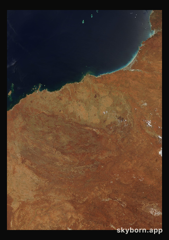 The Earth on 23 October 2007 · Pilbara, Western Australia