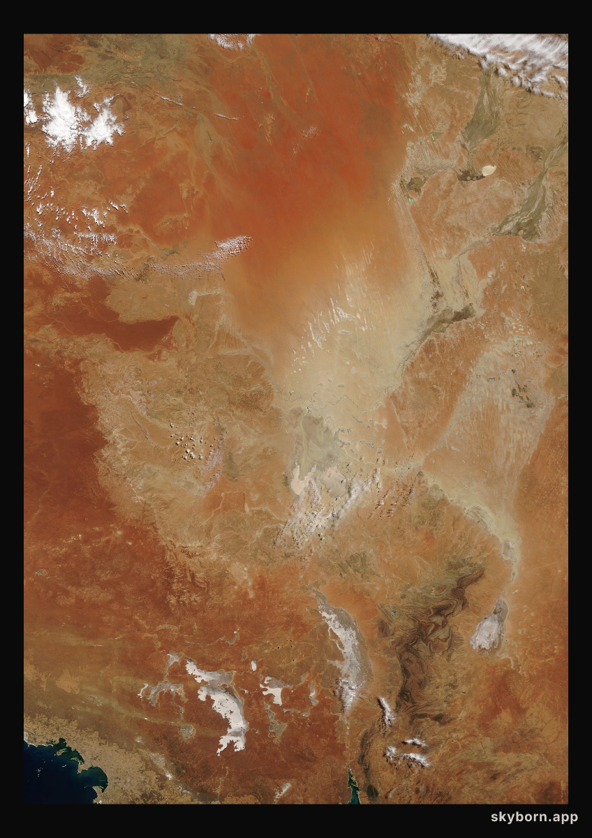 The Earth on 26 October 2007 · Lake Eyre, Australia
