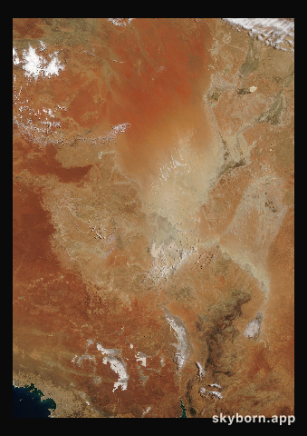 The Earth on 26 October 2007 · Lake Eyre, Australia