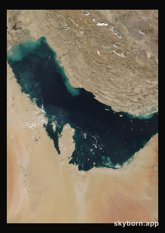 The Earth on 28 October 2007 · Persian Gulf
