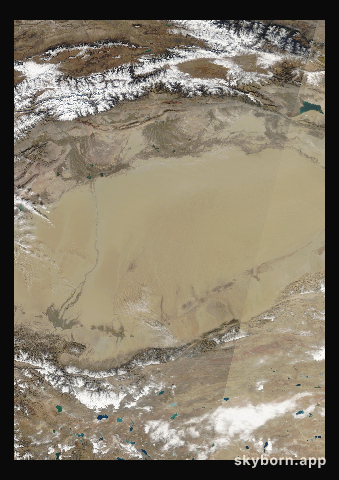The Earth on 31 October 2007 · Taklamakan Desert