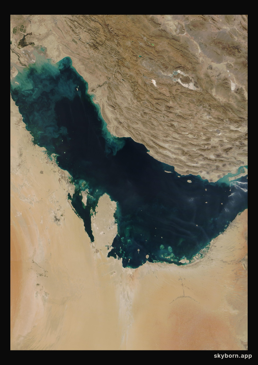 The Earth on 9 November 2007 · Persian Gulf