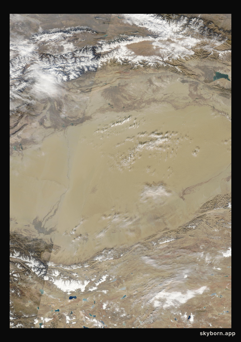 The Earth on 21 November 2007 · Taklamakan Desert