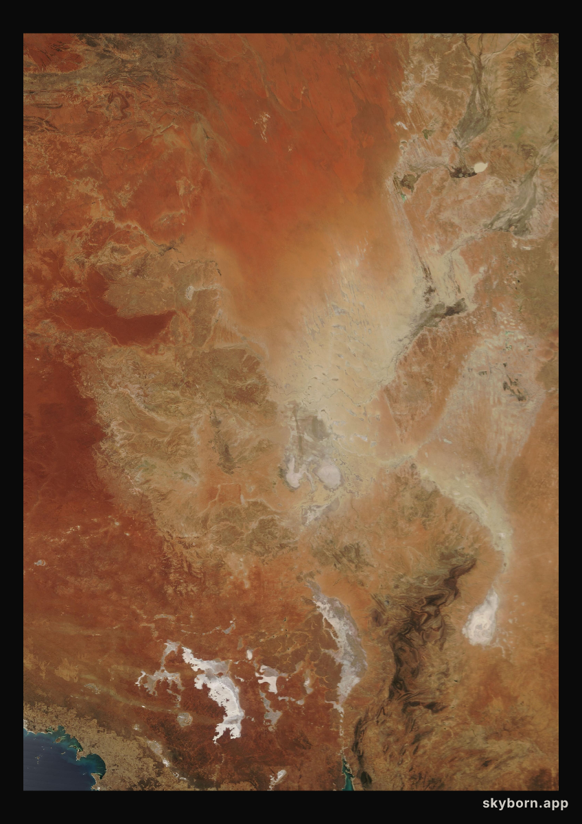 The Earth on 23 November 2007 · Lake Eyre, Australia