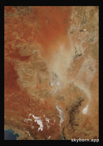 The Earth on 23 November 2007 · Lake Eyre, Australia